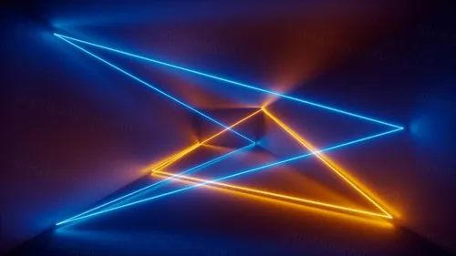 3D霓虹灯虚拟现实抽象迷幻的闪烁的背景超清素材