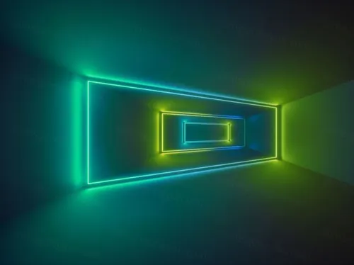 3D霓虹灯虚拟现实抽象迷幻的闪烁的背景超清素材