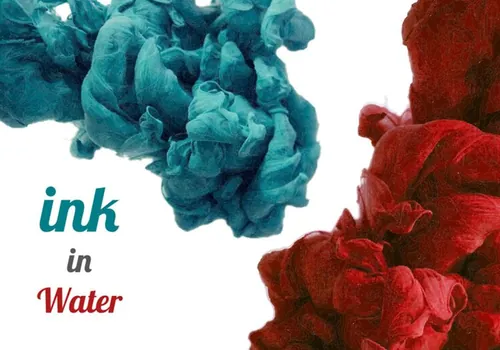 彩色水墨油漆矢量元素Ink In Water Vector