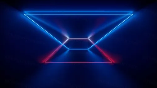 3D霓虹灯虚拟现实抽象迷幻的闪烁的背景超清素材