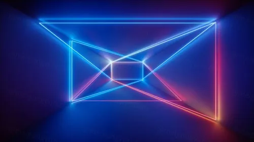 3D霓虹灯虚拟现实抽象迷幻的闪烁的背景超清素材