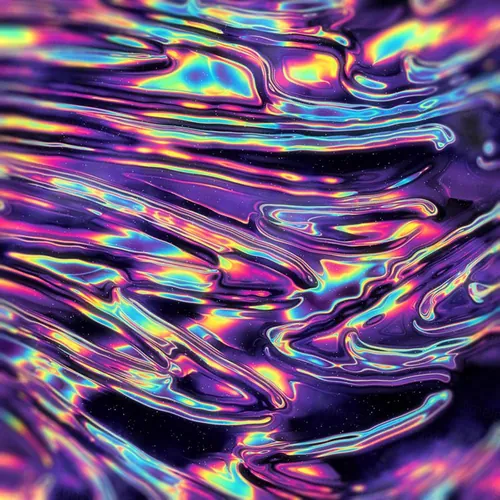 未来派镀铬金属彩虹全息渐变科技迷幻高清背景素材合辑 IRID