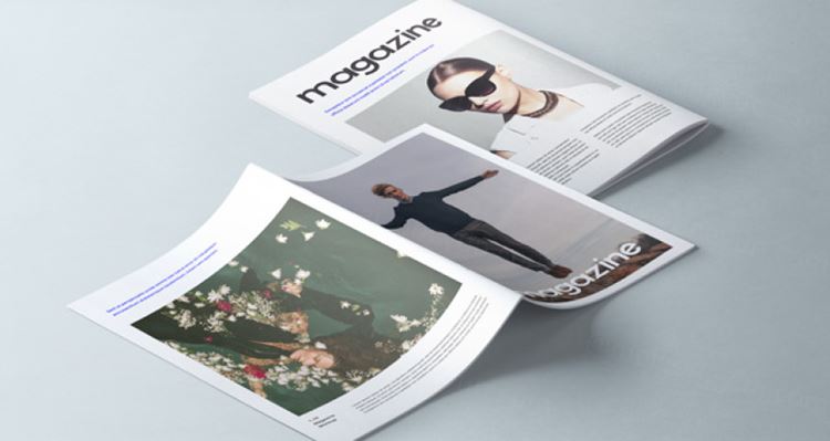 书籍杂志模型PSD贴图模板A4 Psd Magazine Booklet Mockup