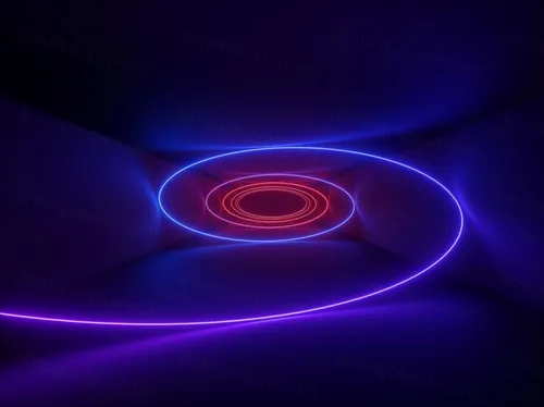 3D霓虹灯虚拟现实抽象迷幻的闪烁的背景超清素材