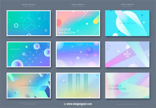 时尚抽象海报设计元素Fashion Abstract Poster