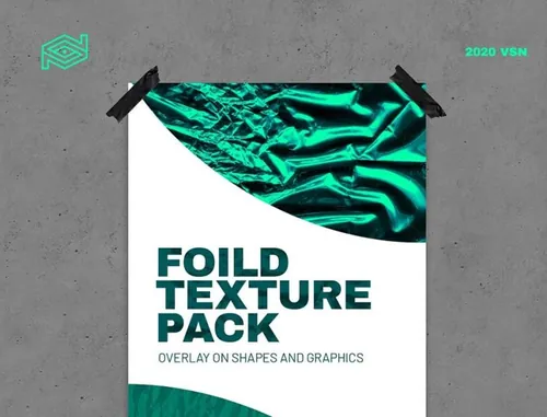 褶皱锡箔纸纹理图片素材免费下载 FOILD / Free H