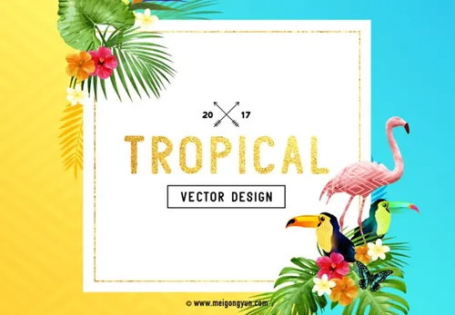 邀请函请柬封面矢量元素Invitation card cov