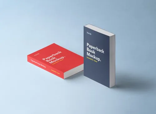 平装书模型PSD贴图模板Paperback Psd Book Mockup