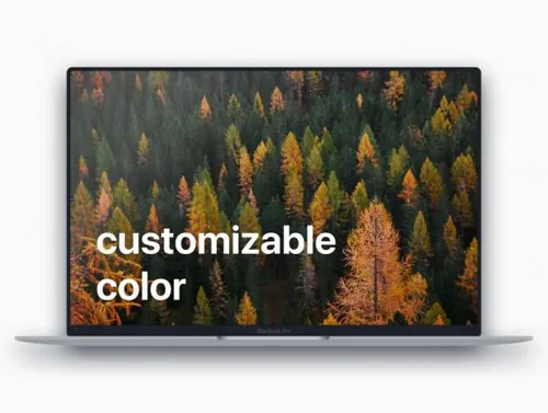 响应式设计风格作品集网站着陆页模板 MacBook Pro Flat