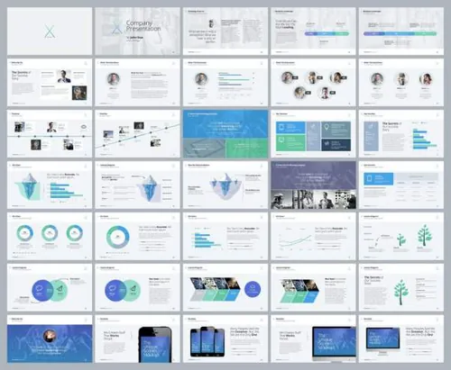 41现代高效的商业计划书大数据PPT模板下载