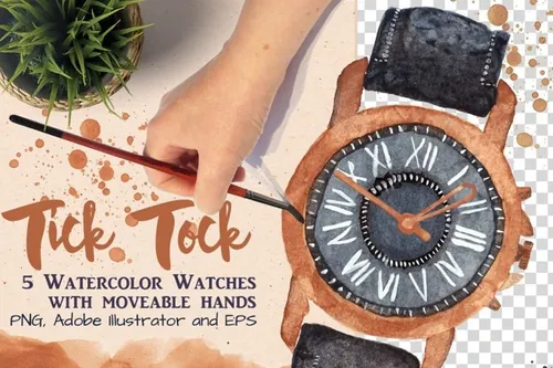水彩手表插图 5 watercolor watches