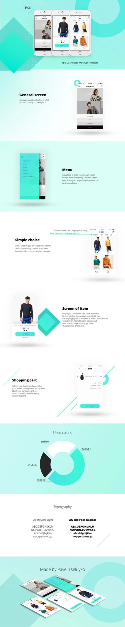 APP设计展示PSD模板APP MOCK UP  SHOWCASE