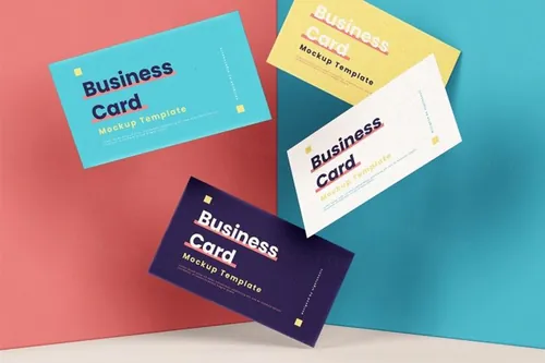 有创意的商业名片设计展示样机素材
