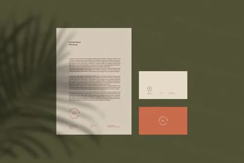 品牌设计文具样机素材名片