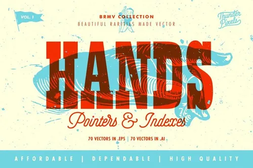 经典手绘元素 Hand Pointers amp;amp;