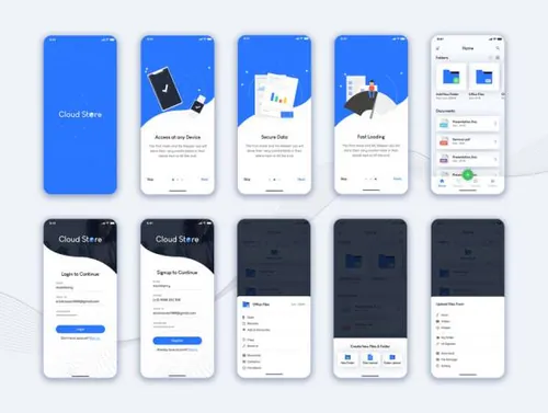 云商店移动应用程序用户界面工具包Cloud Store Mobile