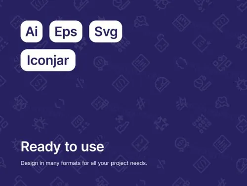 程序员编码图标Coding icons