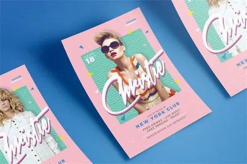 DJ音乐庆典聚会传单海报模板elements-90s-dj-flyer-Y3WX3U--02-17