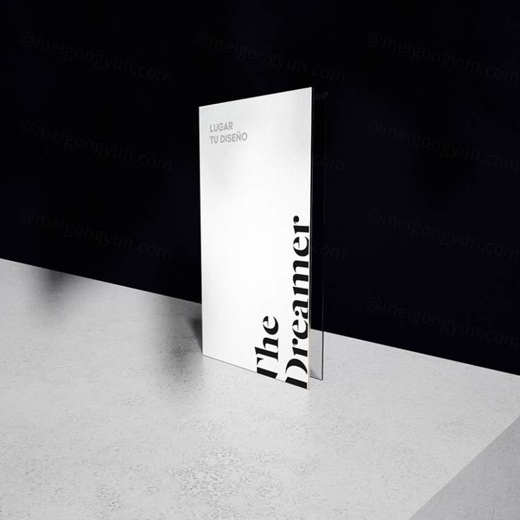 亚克力台签设计样机贴图展示模版 Fancy Business-Card Mockup 7