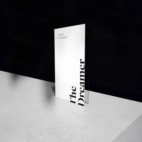 亚克力台签设计样机贴图展示模版 Fancy Business-Card Mockup 7