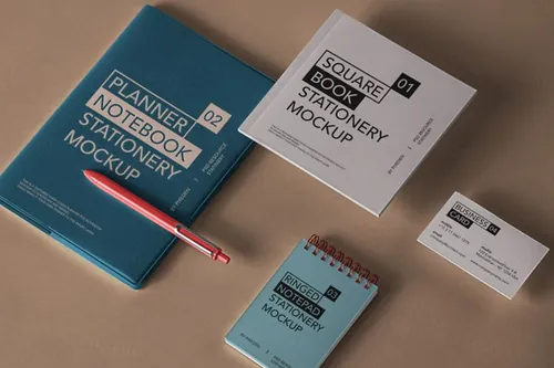 一组经典的psd笔记本样机 Planner Psd NoteBook Mockup Vol2