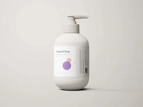 洗手液产品外观设计样机模板 Hand Sanitizer Mockup