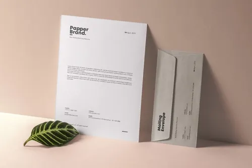 基本文具信封样机 Basic Mailing Stationery Mockup 2