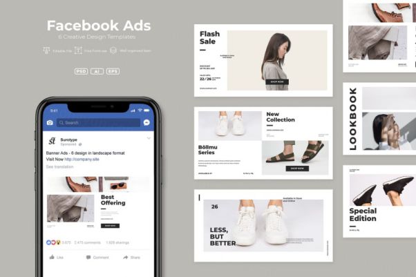 时尚高端简约facebook社交媒体广告adl-facebook-ad