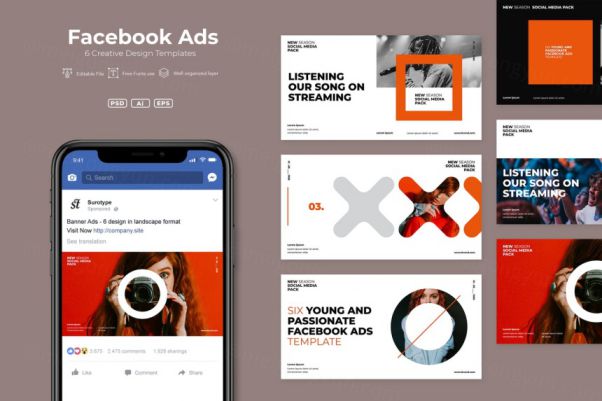 高品质的时尚高端优雅海报srtp-facebook-ads