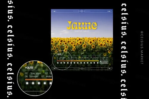 潮流抽象几何形状高级玻璃模糊效果PS滤镜模板 CELSIUS