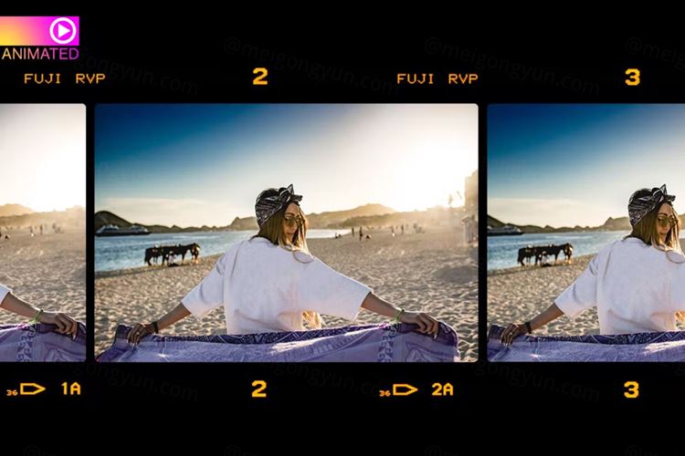 街头时尚潮流摄影照片转3D立体动画PS动作素材 Animat