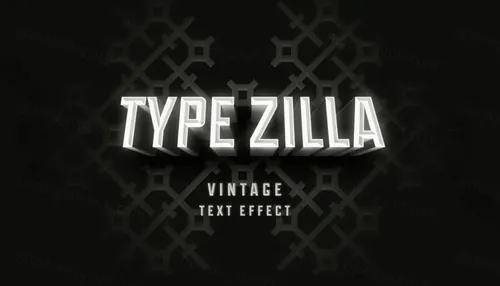 复古电影文字效果Type Zilla Psd Text Effect