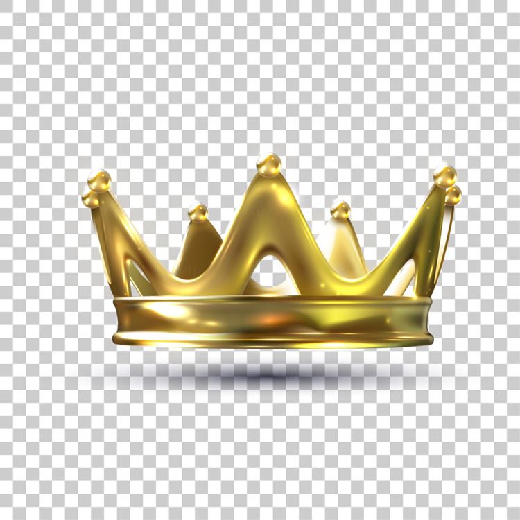 金色皇家王冠皇冠矢量图标插图元素装饰EPS矢量素材 Golden royal