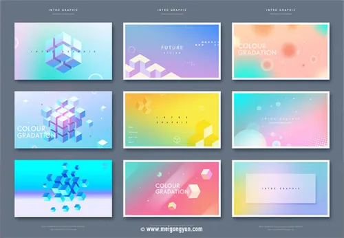 时尚抽象海报设计元素Fashion Abstract Poster