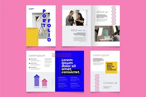 创意工作室简介自由工作者个人简历矢量设计模板素材 Creat