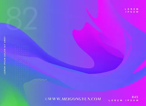 彩色抽象流体渐变矢量背景Abstract Fluid Color Gradient Background