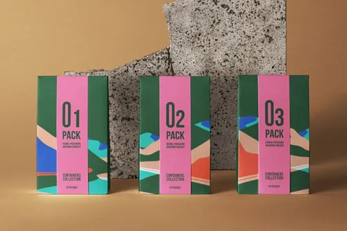 纸袋psd包装样机套装 Herbal Psd Bag Packaging Mockup 2