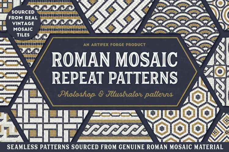 罗马镶嵌图案 Roman Mosaic Repeat Pat