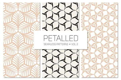 花瓣无缝背景纹理素材 Petalled Seamless