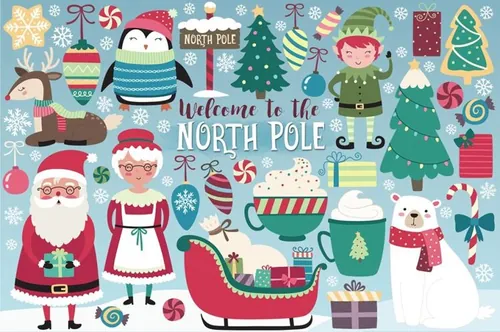 可爱的圣诞节卡通元素 Cute Christmas Collection