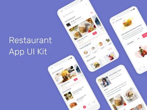 餐厅应用UI设计套件Restaurant App
