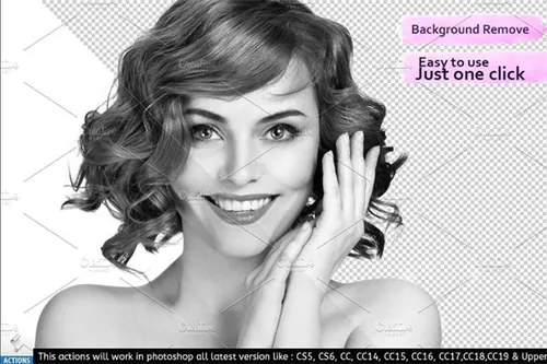 背景橡皮擦工具照片处理效果ps动作Background Remover