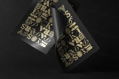 一套精美的psd纸样机 Glossy Psd Paper Mockup Set
