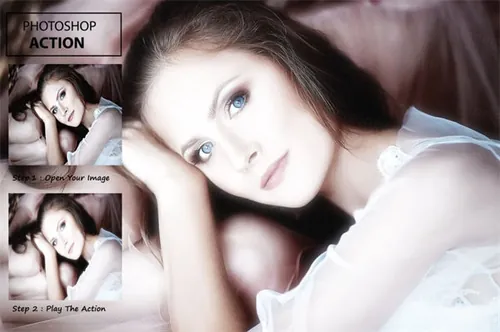 柔和白日梦照片后期处理效果ps动作Soft Day Dream