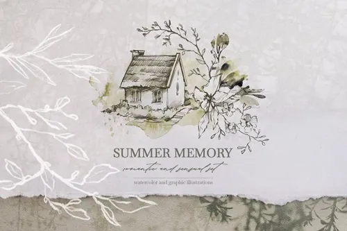 夏季主题水彩插画合集 SUMMER MEMORY WATER
