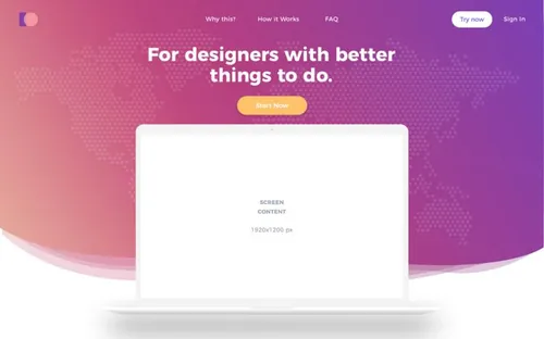 网页毕业设计作品网页展示样机模板 Creative Headers