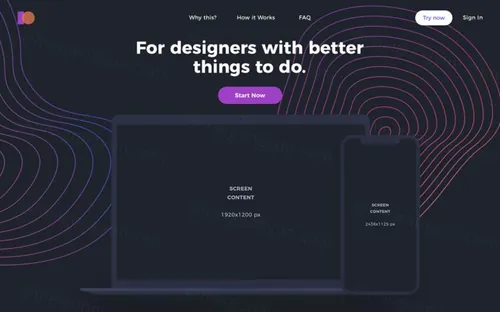 网页设计APP移动界面毕业设计作品网页展示样机模板 Creative Headers