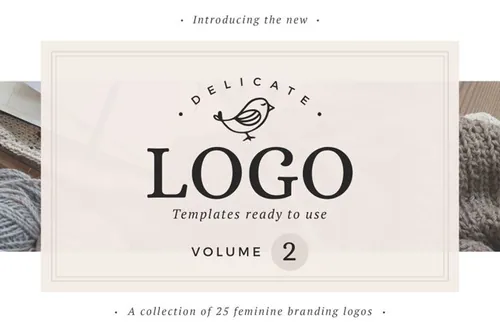 商标logo设计模板 Delicate Logos Volume