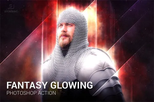 抽象梦幻发光特效ps动作Artistic Splash Painter