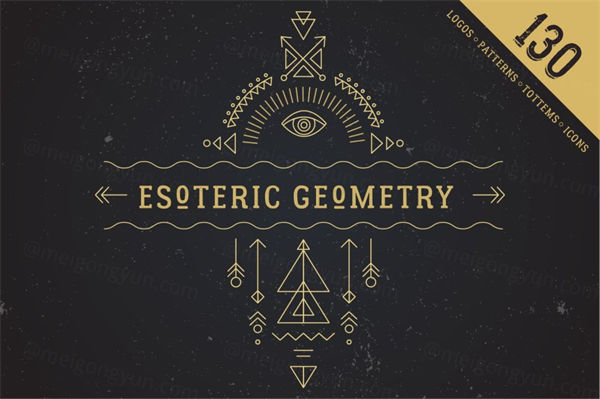 神秘的宗教几何logo设计 Esoteric Sacred Geometry